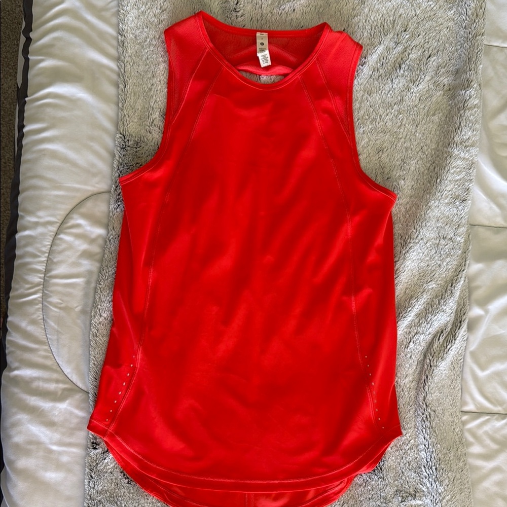 Lululemon Athletica Red Tank Top
